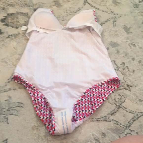 Kona Sol Multicolor One Piece V- Neck Swimsuit NWT XL - Picture 8 of 12